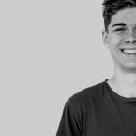 a man smiling